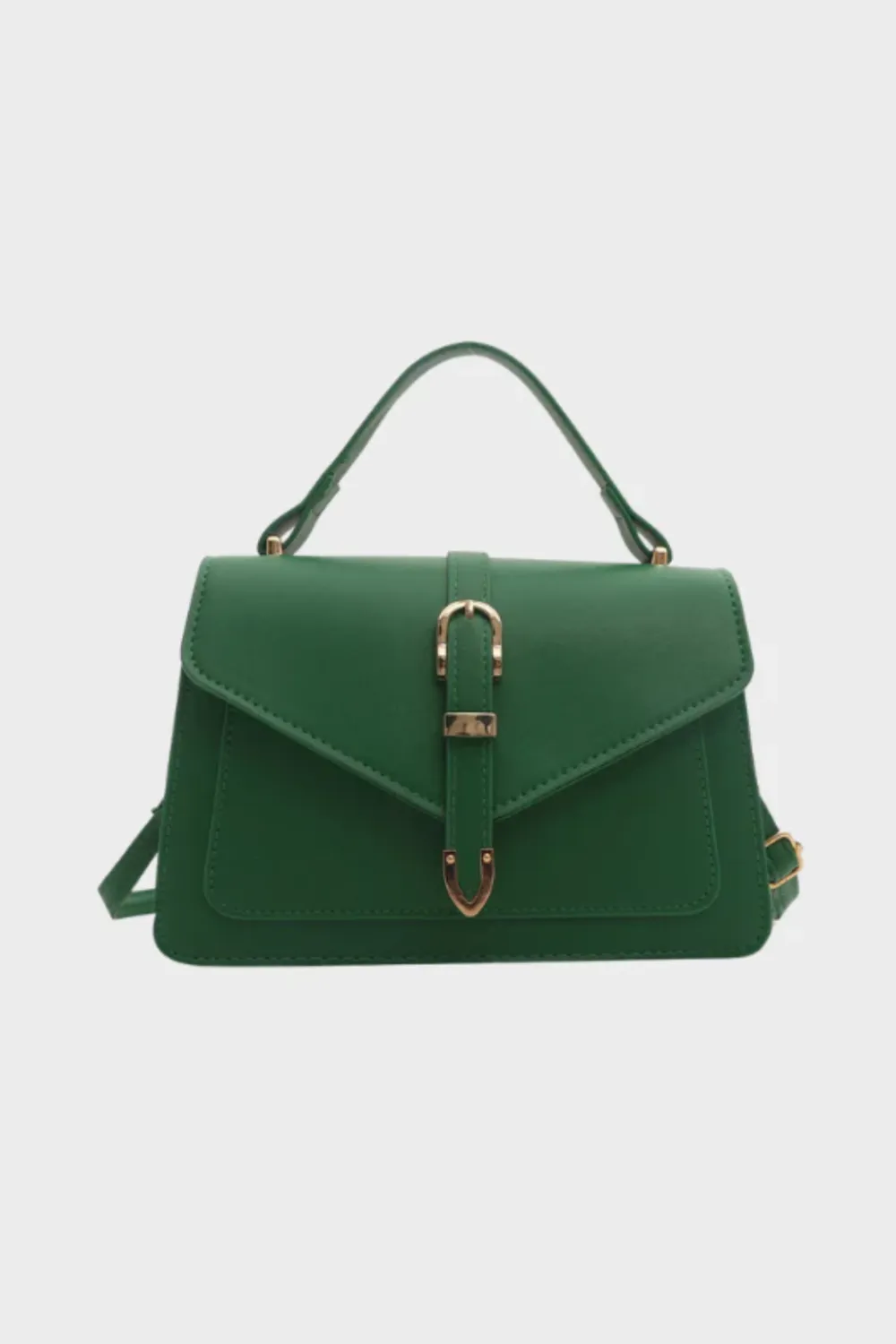 Structured Crossbody Shoulder Bag Top Handle