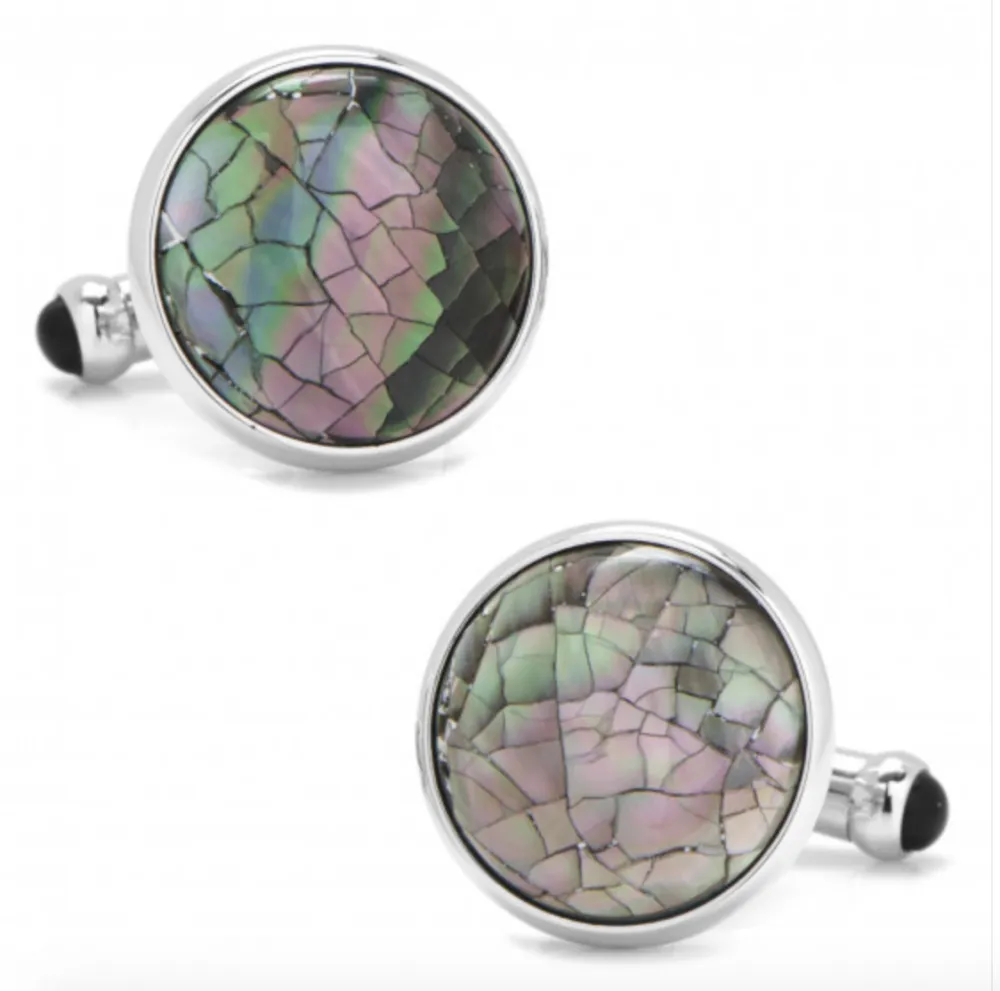 Modern Mother Of Pearl Pearl Cufflinks