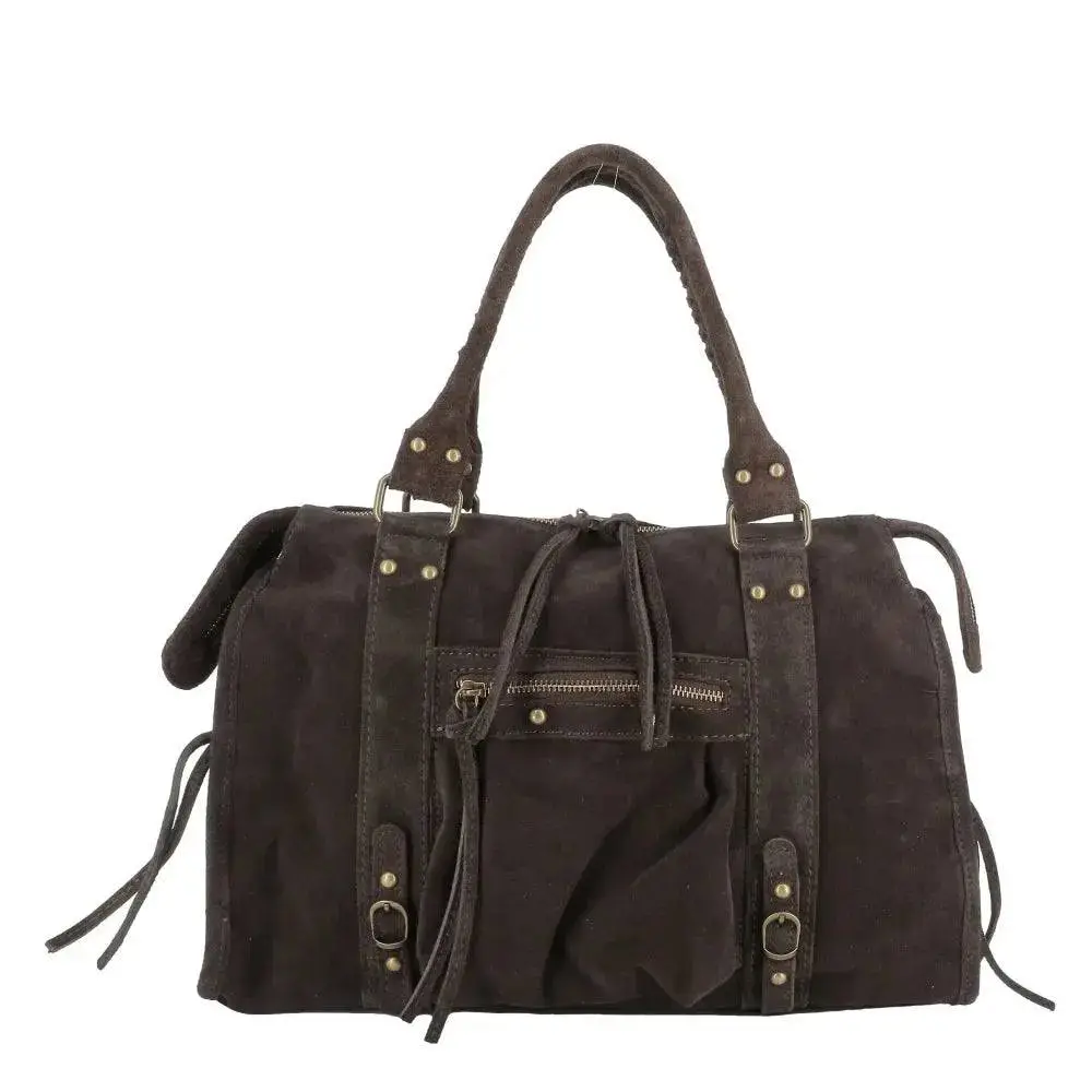 Refined Suede Soft Handbag