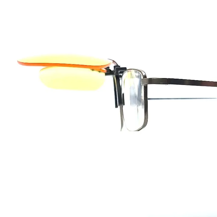 60mm Navigator Yellow Lens Flip-Up Clip-On Sunglasses