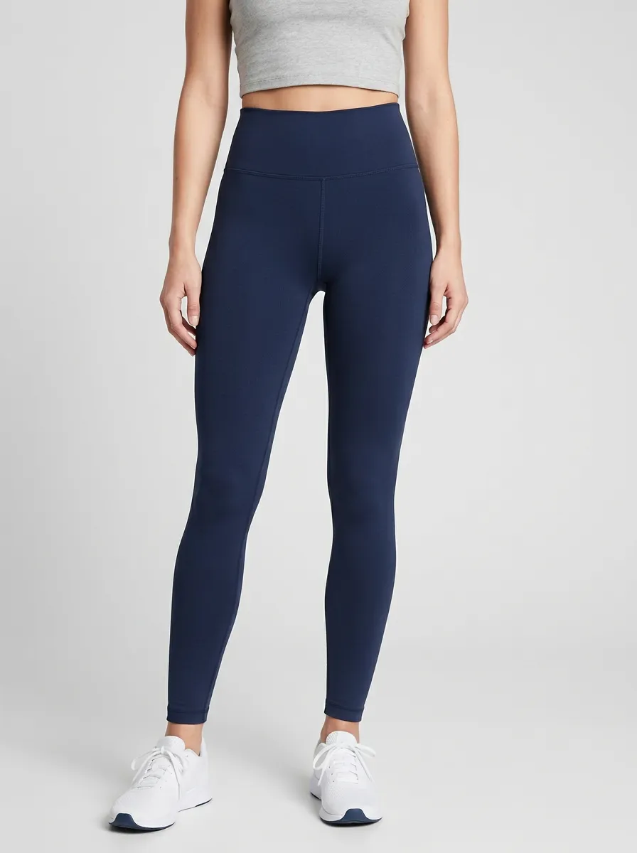 Women's Seam-Free-Front Ankle-Length Minimalist High-Rise Leggings