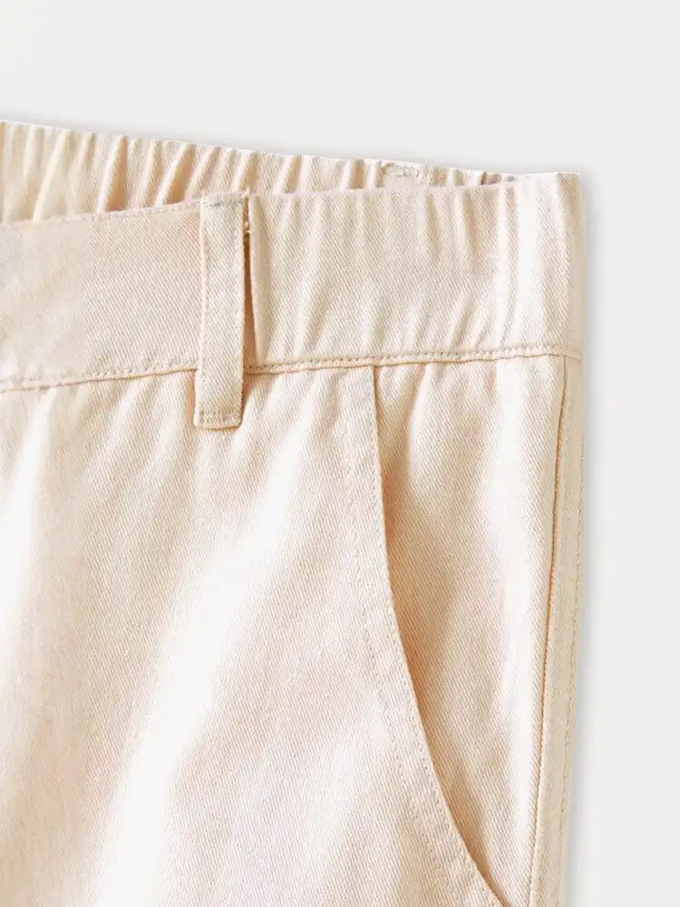 Cotton Straight Cargo Pants