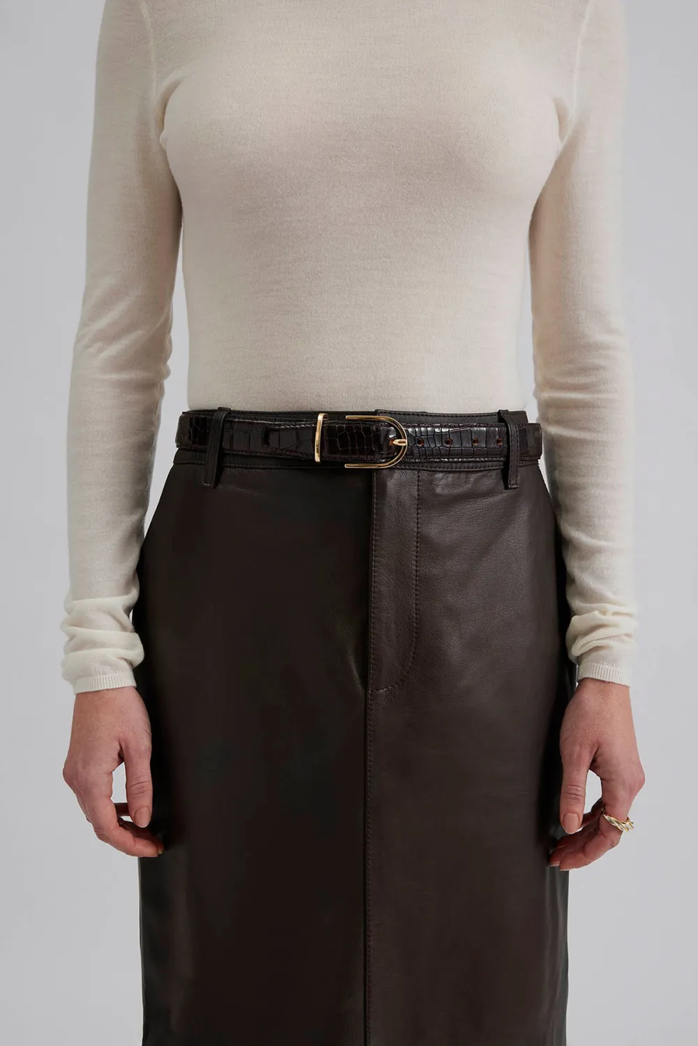 Leather Maxi Skirt
