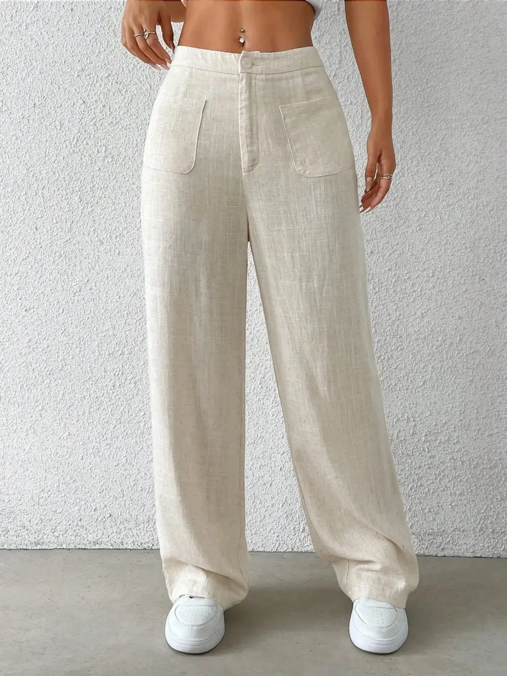 Pocketed Casual Pants