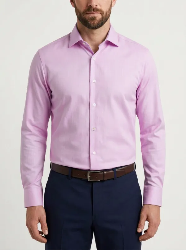 Men's Classic Solid Dress Shirt