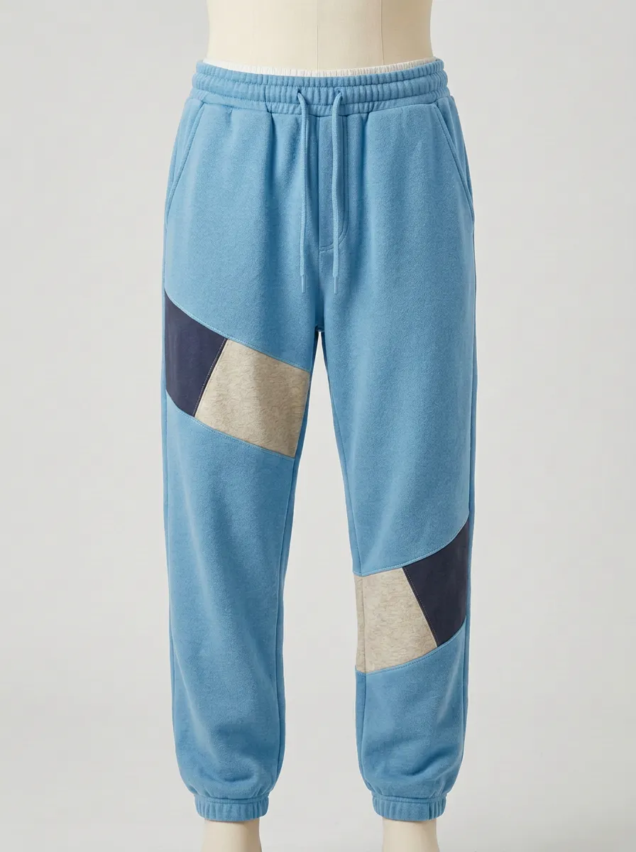 Unisex Angular Colorblock Sweatpants
