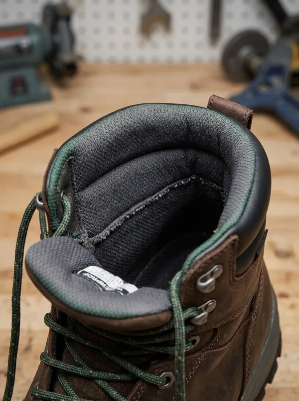 Daily-Work Leather-Look Workwear Men's Waterproof Work Boots