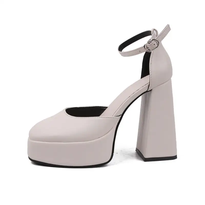 Minimal Strap Low Heel Shoes