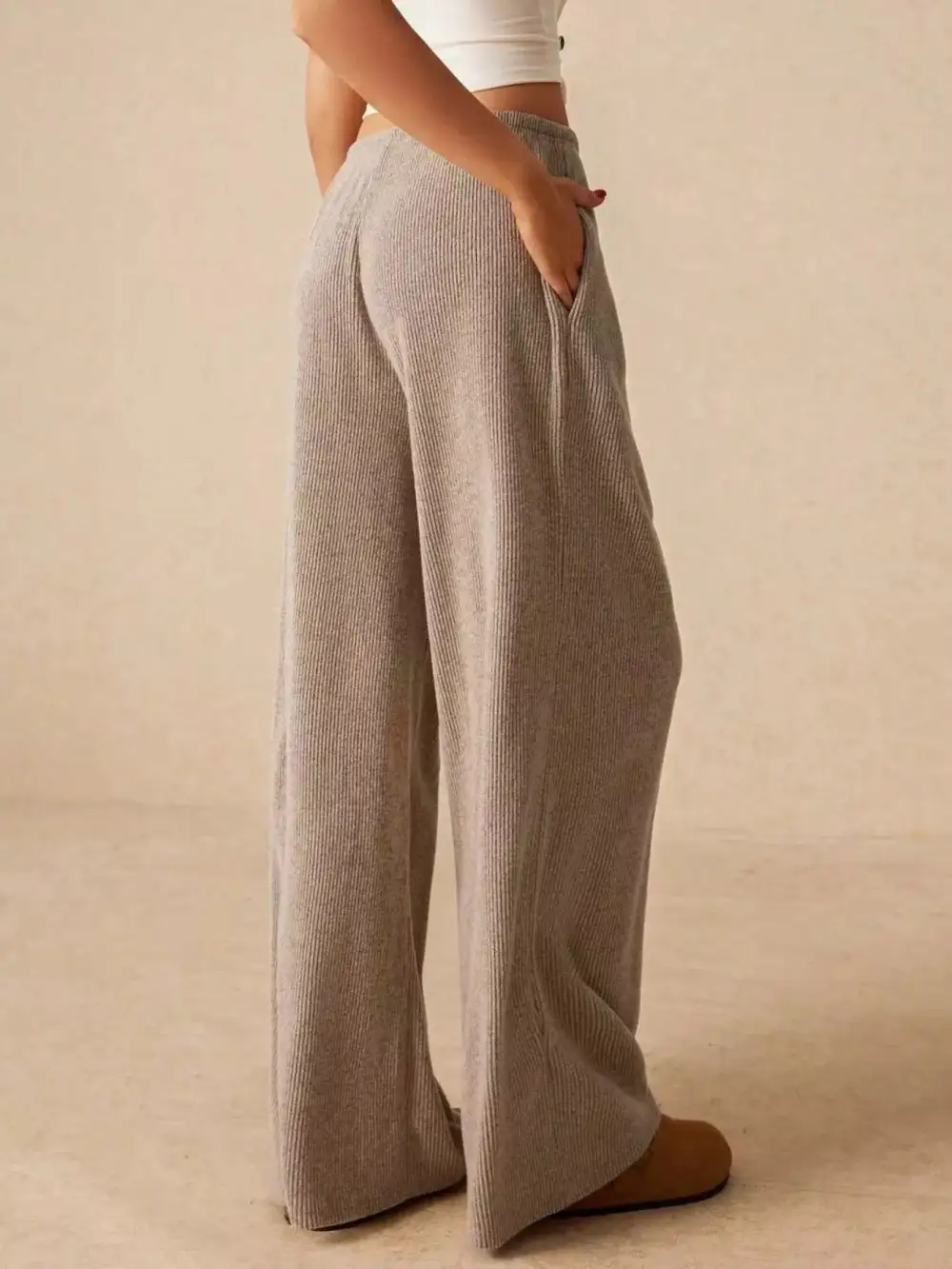 Weekend Drawstring Wide Leg Pants