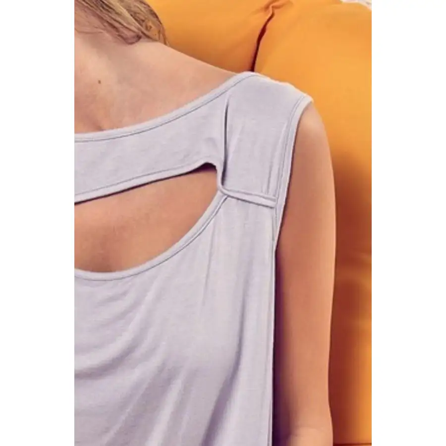 Cozy Rayon Span Knit With Cut Out Front