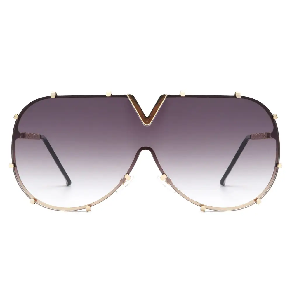 Oversized Luxury Aviator Sunglasses