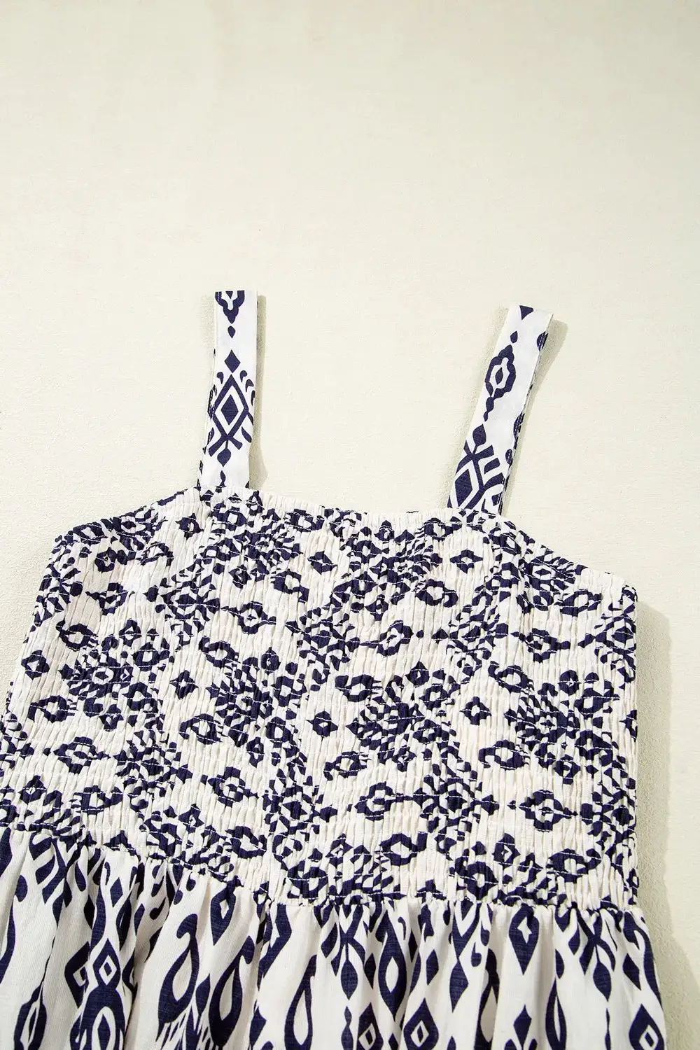 Bohemian Print Wide Leg Jumpsuit