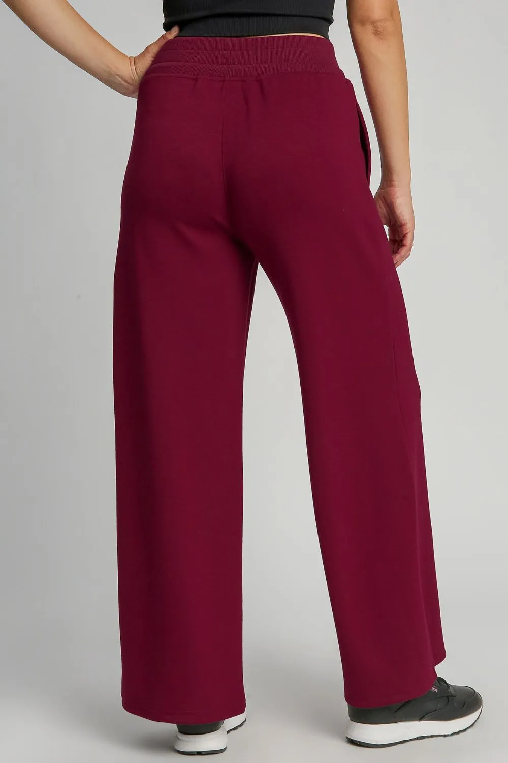 Relaxed Full Size Drawstring Wide Leg Pants With Pocket