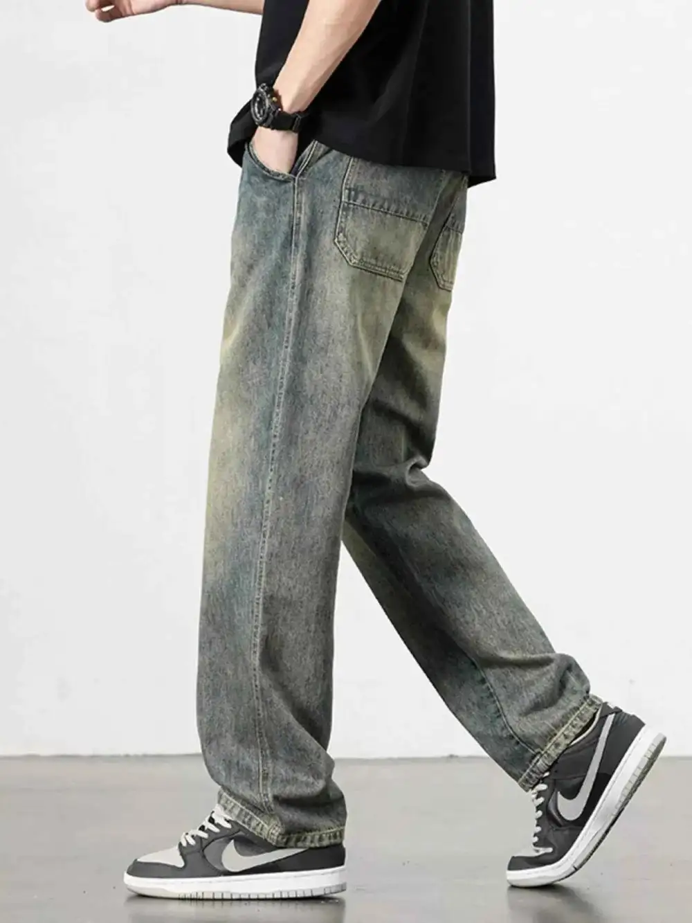 Everyday Washed Wide Leg Relaxed Fit Jeans