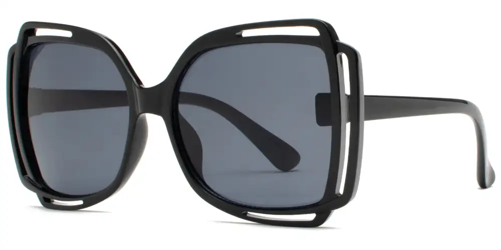 Square Butterfly Women Plastic Sunglasses
