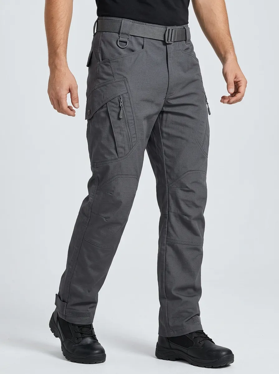 Men's Tactical Multi-Pocket Ripstop Cargo Pants