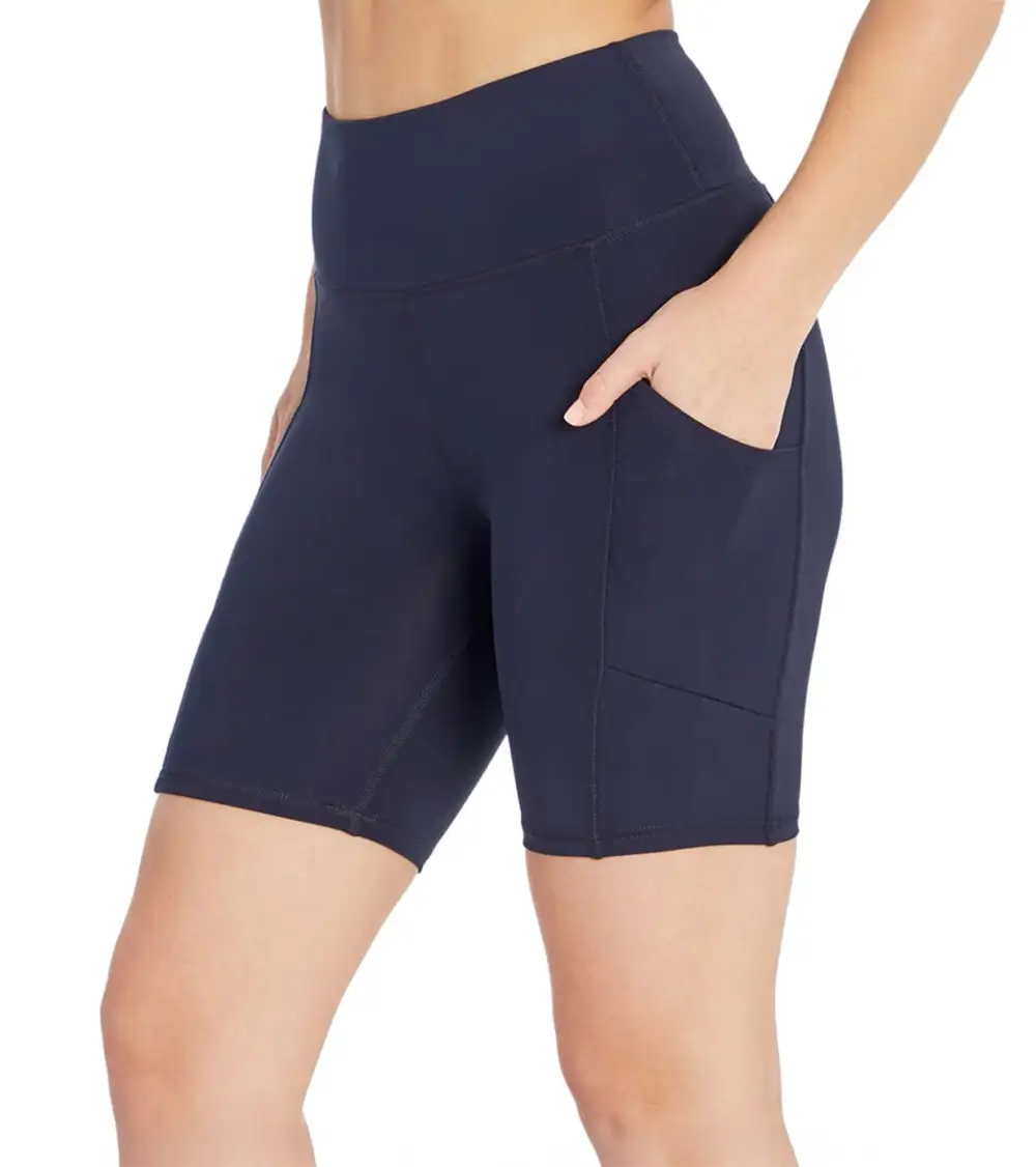Mesh Waist Pocket Yoga Shorts