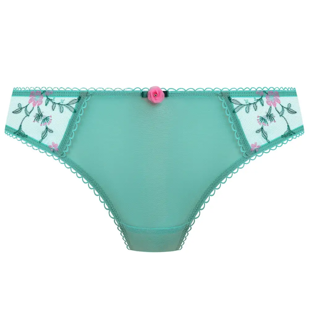 Low-Rise Lace Floral Thong Panty