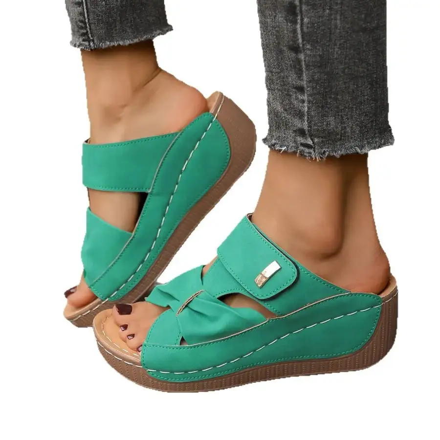 Fresh Open Toe Wedge Sandals