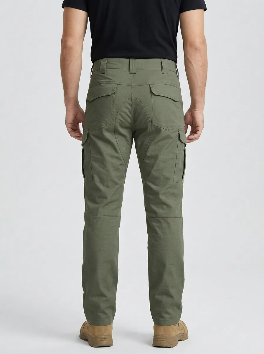 Classic Workwear-Style Men's Multi-Pocket Waterproof Tactical Cargo Pants