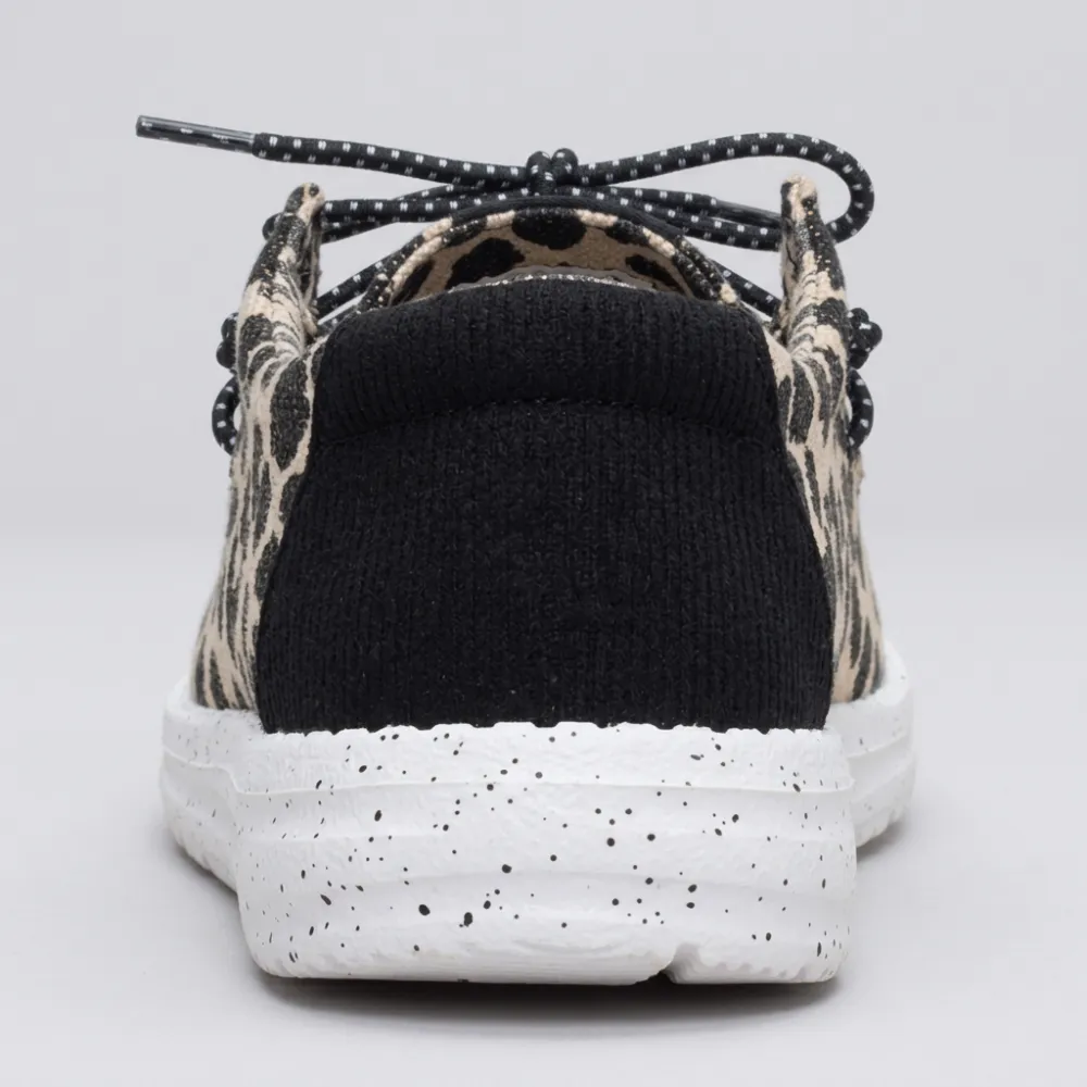 Wendy Cheetah Print Textile Slip On Shoes