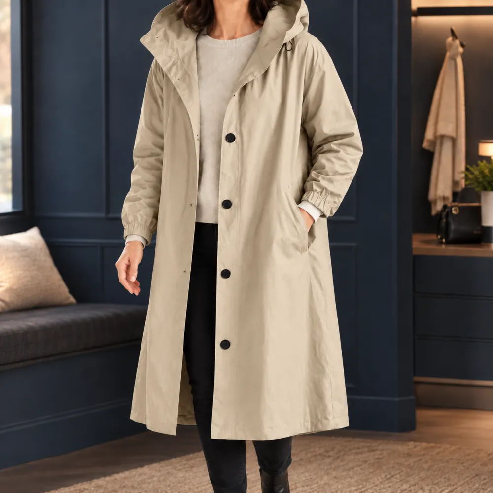 Hooded Longline Relaxed Overcoat