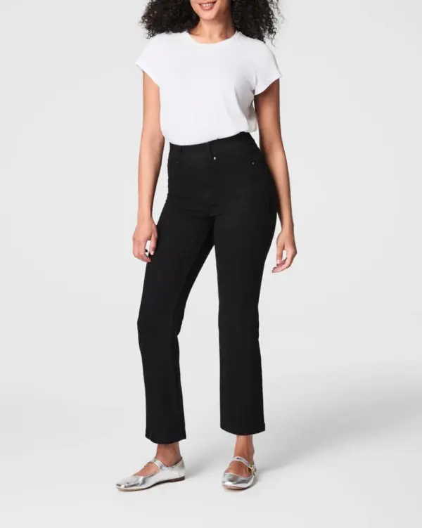 Clean Black Kick Flare Jeans