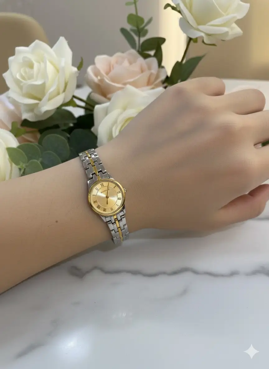 Ruinita Classic Two Tone Luxury Bracelet Watch