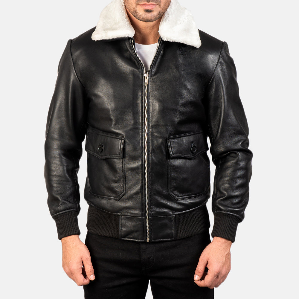 Men's Heritage Bomber Leather Jacket