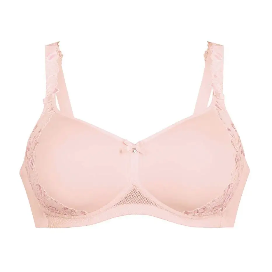Women's Post-Mastectomy Wireless Spacer Molded Seamless Natural Shape Breathable Bra