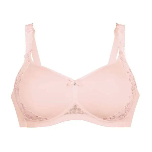 Women's Post-Mastectomy Wireless Spacer Molded Seamless Natural Shape Breathable Bra