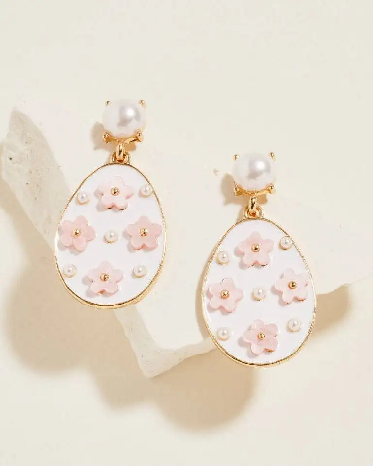 Floral Pearl Fashion Earrings