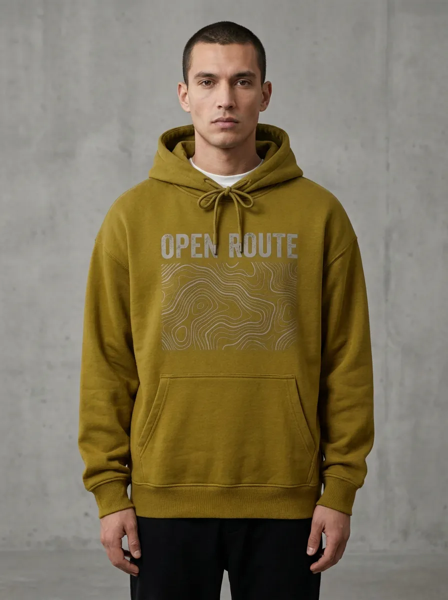 Adventure Topographic Men's Graphic Hoodie