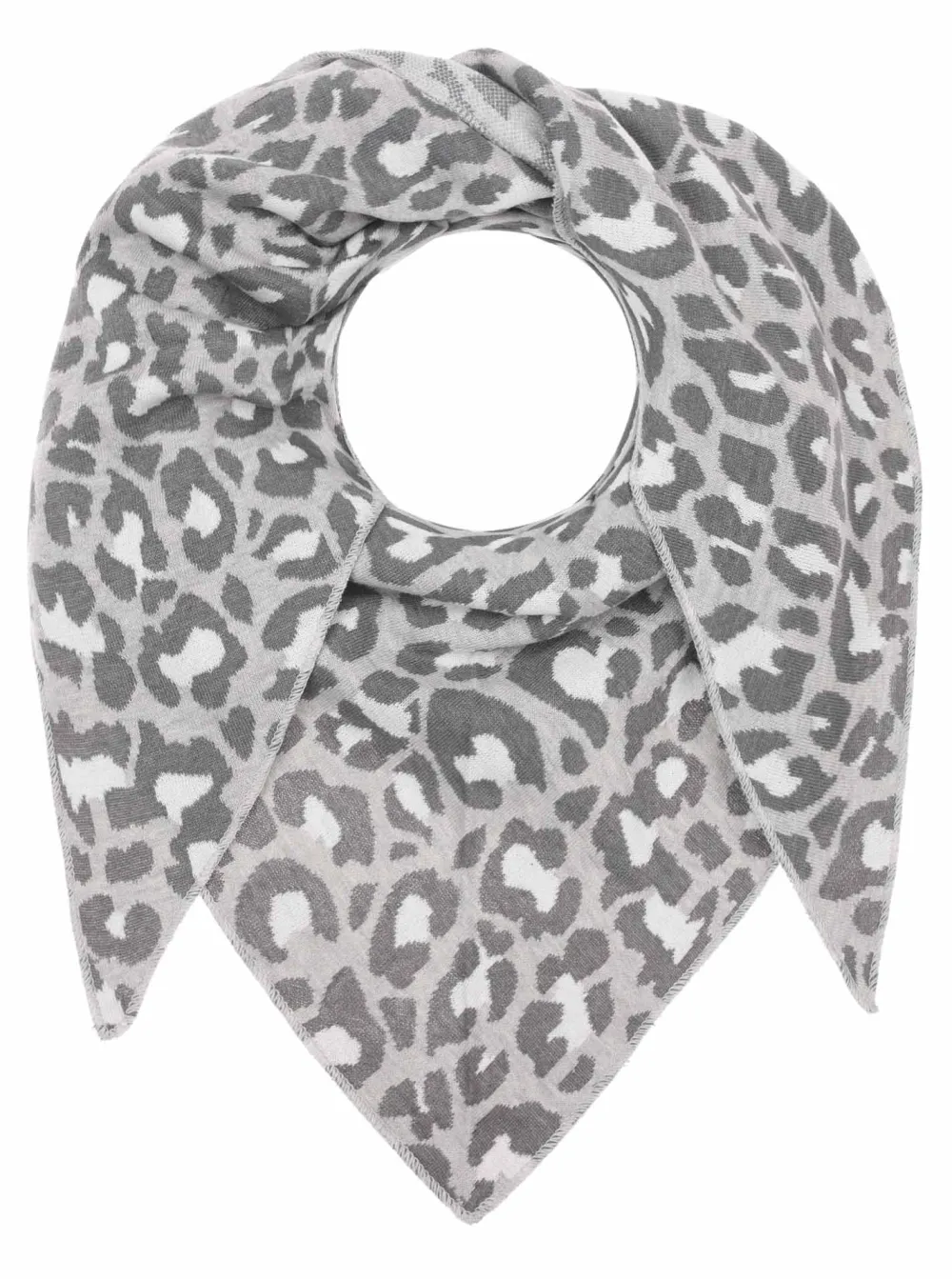 Knit Cotton Wool Leopard Pattern Fashion Scarf