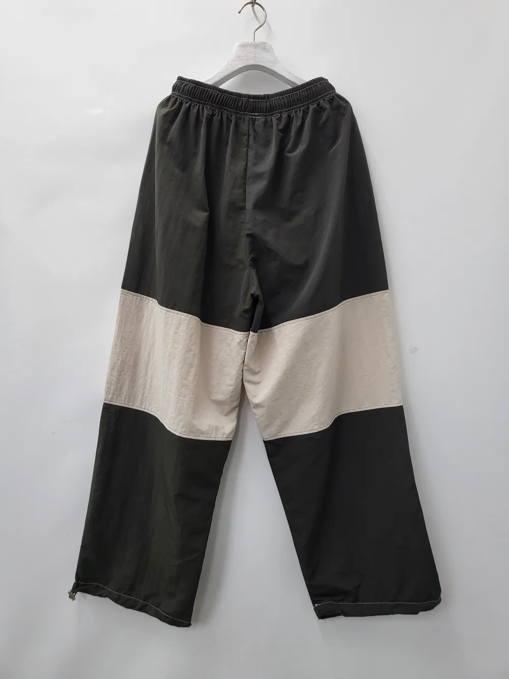 Streetwear Colorblock Cuffed Relaxed Cargo Pants