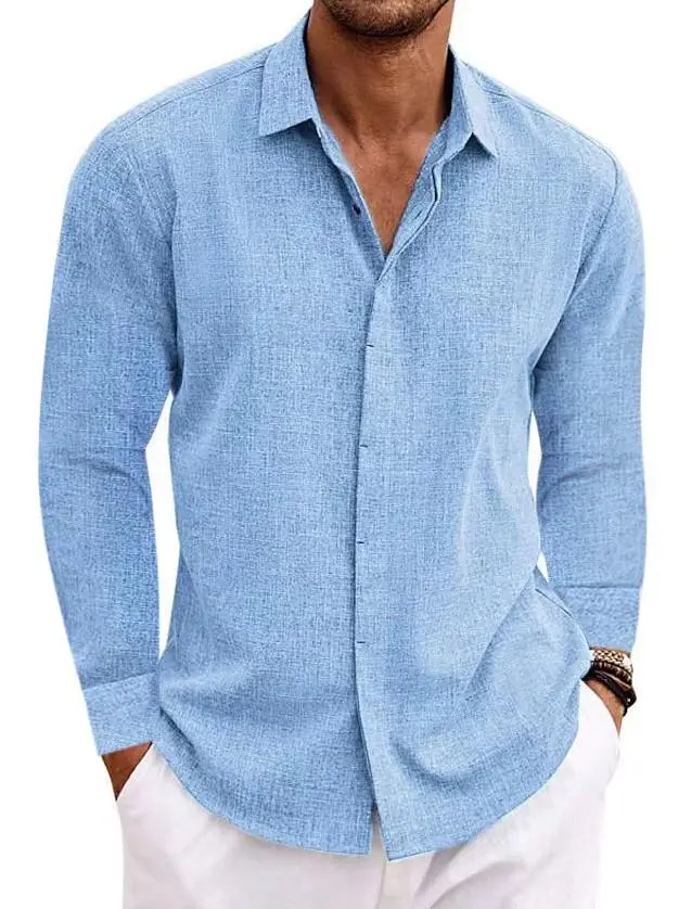 Cotton Linen Long Sleeve Shirt