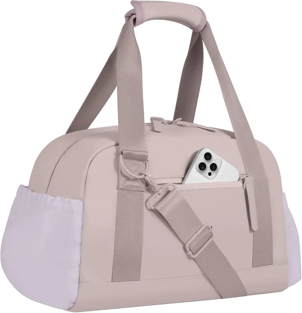 Mini Gym Bag for Women Girls Small Gym Tote Bag with Wet Compartment Waterproof Travel Duffle Bag Cute Workout Sport Bag