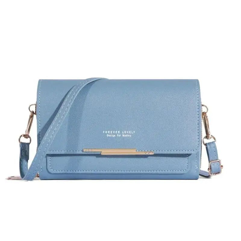 Modern Korean: Large-Capacity Halter Shoulder Bag with Card Pouch