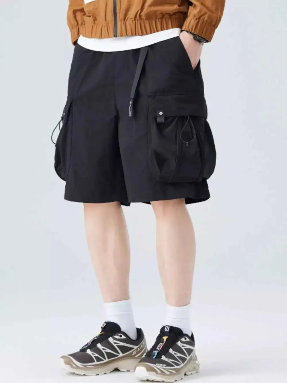 Cargo Shorts with Drawstring