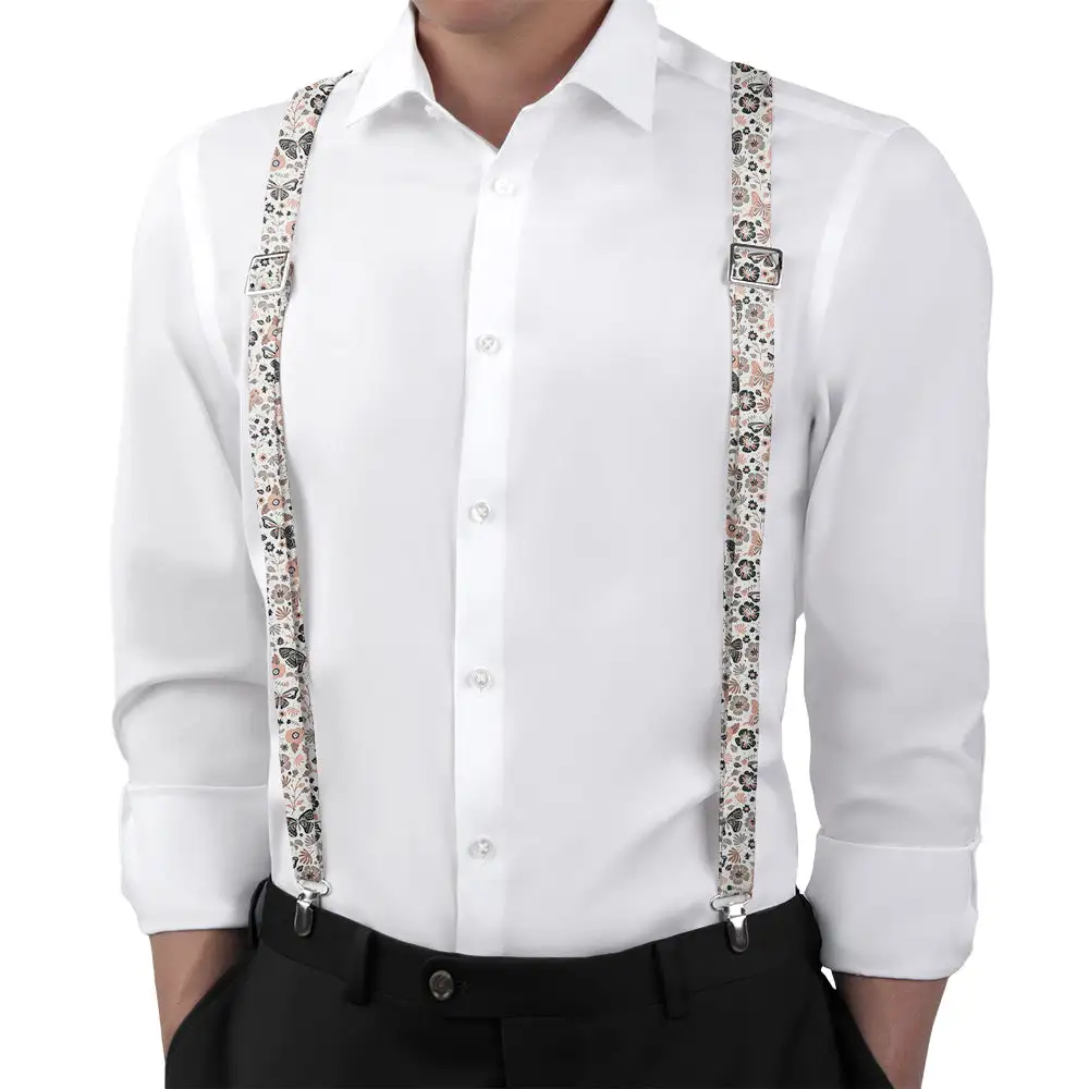 Mariposa Floral Pattern Suspenders