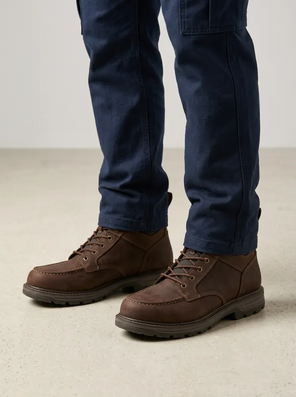 Men's Classic Geometric Embossed Work Boots