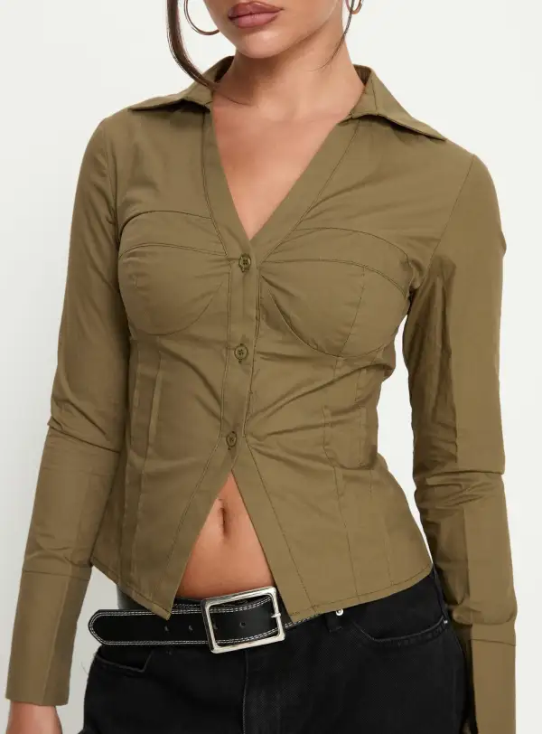 Easygoing Button Up Collared Shirt