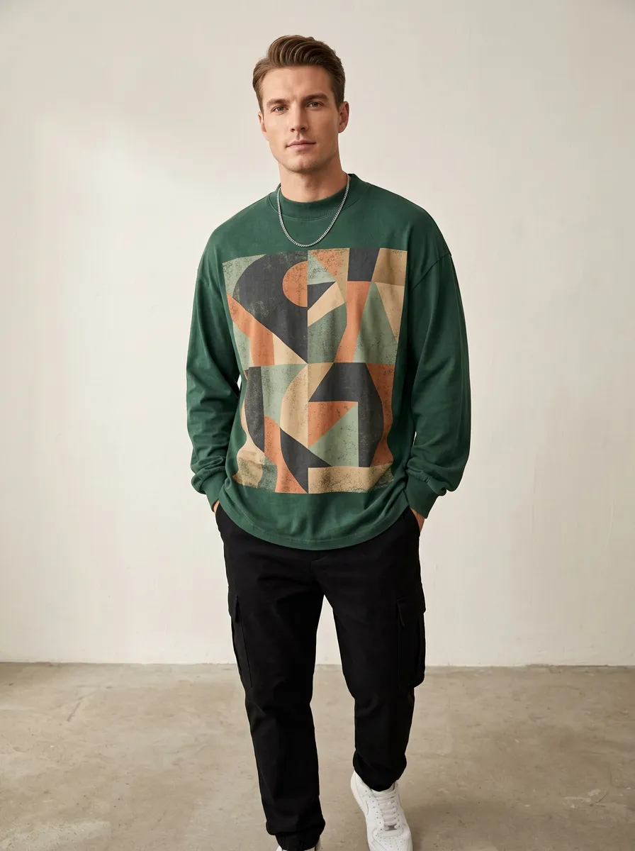 Men's Long Sleeve Weekend Layering Modern Shirt