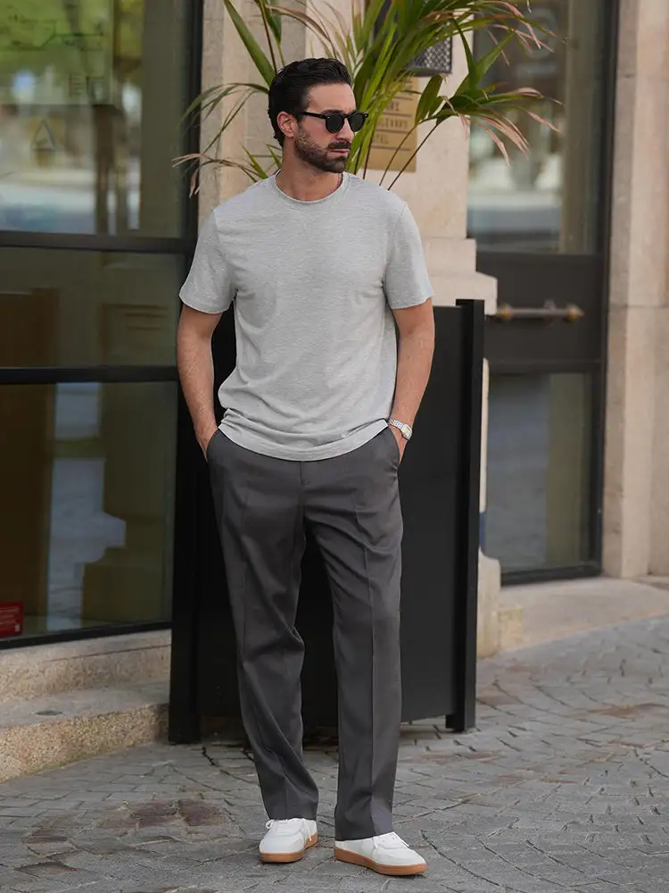 Essential Classic Expandable Waist Dress Pants