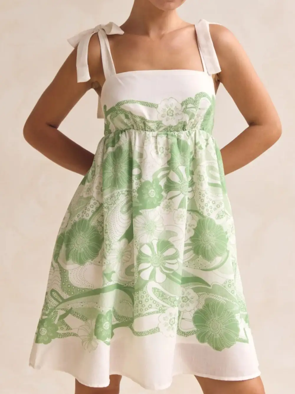 Relaxed Shape Printed Mini Dress