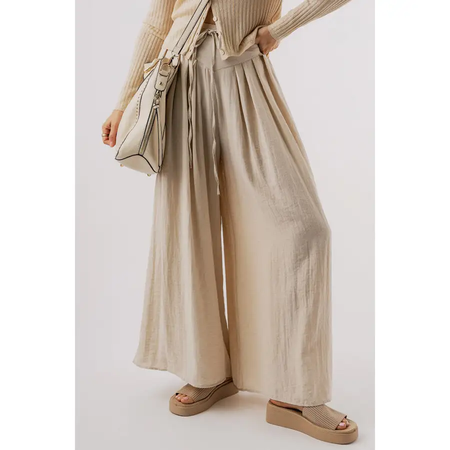 Everyday Tied Wide Leg Pants