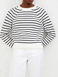 Classic Basic Striped Sweater