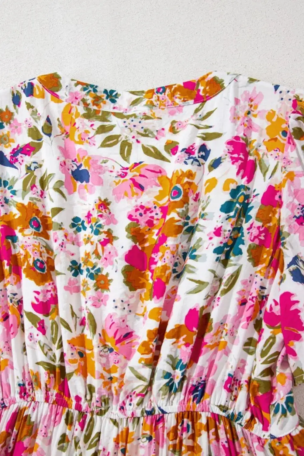 Pocket Detail Floral Dress