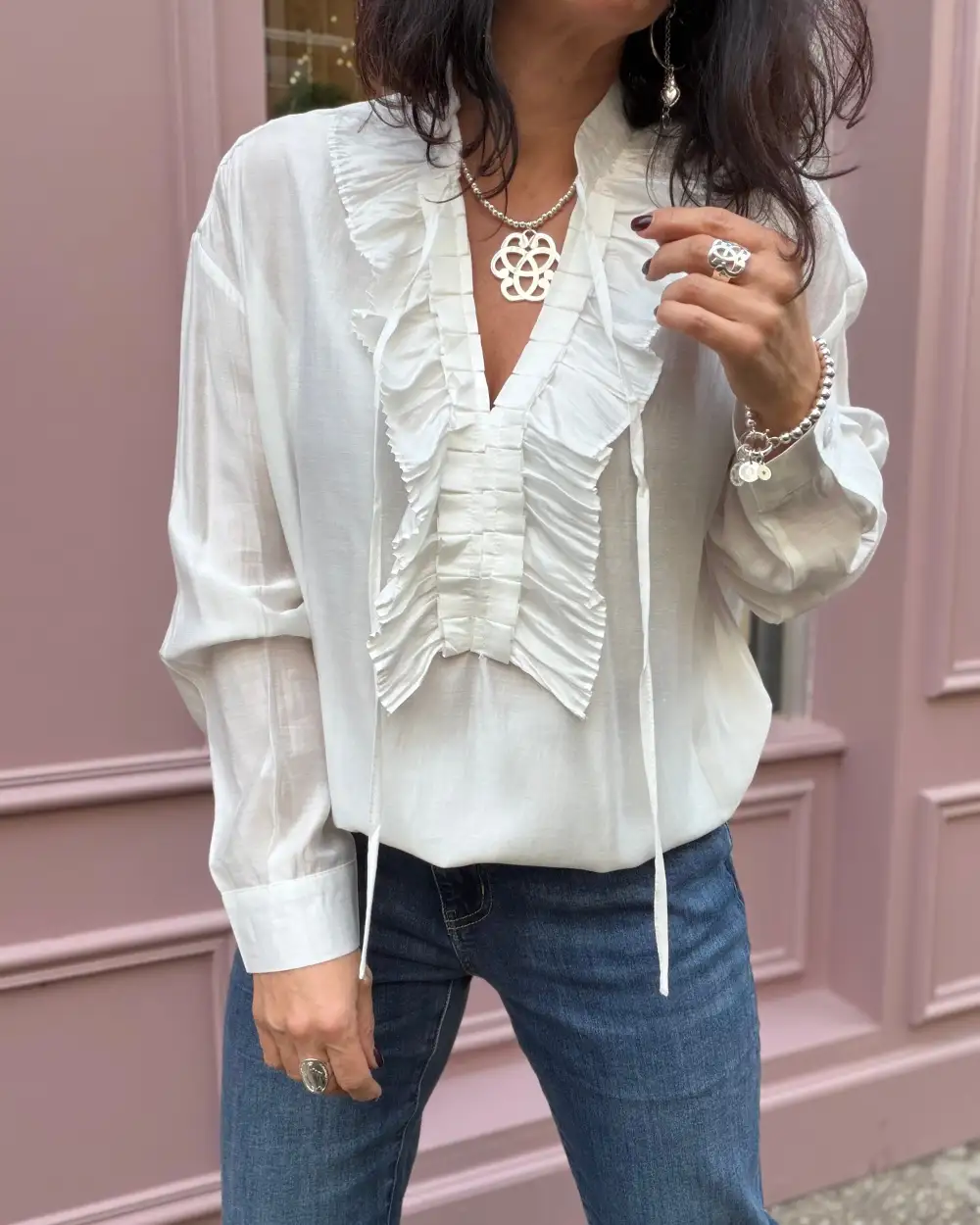 Classic Relaxed-Fit Blouse