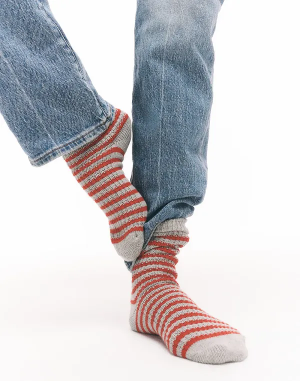 Knit Trouser Socks In Stripe